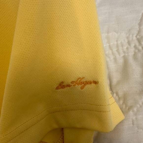 Ben Hogan Yellow Golf Polo Medium - Picture 3 of 5